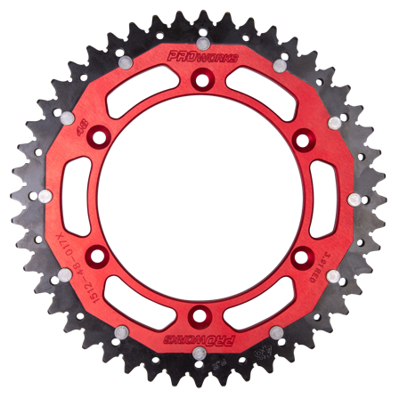 Proworks Interlink Rear Sprocket Red - Sherco SC 250 2019-2024