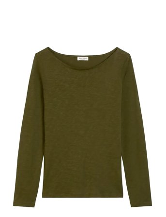 T-Shirts Long Sleeve Khaki Marc O'Polo