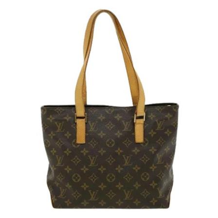 Louis Vuitton Vintage, Pre-owned Cabas Piano Monogram Tote Bag Bruin, Dames, Maat:ONE Size,leer