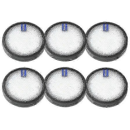 6-pakning med vaskbare filtre kompatible med PRETTYCARE W200 W300 og W400 støvsugere [DB]