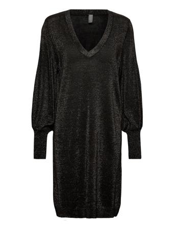 Cuviolette Dress Dresses Knitted Dresses Svart Culture