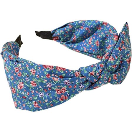 Hårbånd til voksne kvinder med rosetmønster, knyttet hårbånd, stoftrykt hårbånd, tvundet hårbånd, kaninører, brede hårbøjler, boheme-hårbånd