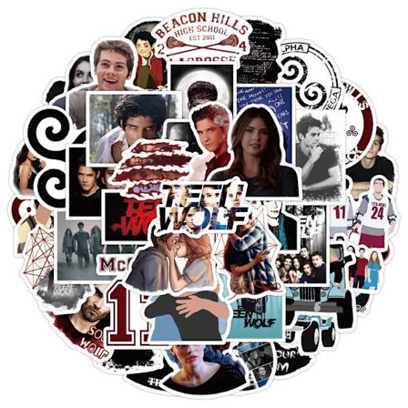 50X Teen Wolf TV Show Stickers Werewolf Laptop Skateboard iPhone Scrapbook Dekal