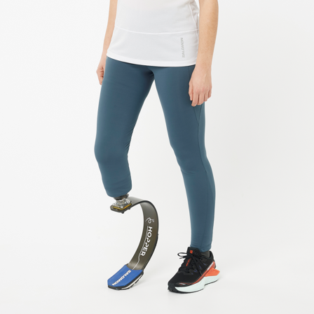 Salomon - Tights Kleding Cross Warm Tights W - Midnight Navy