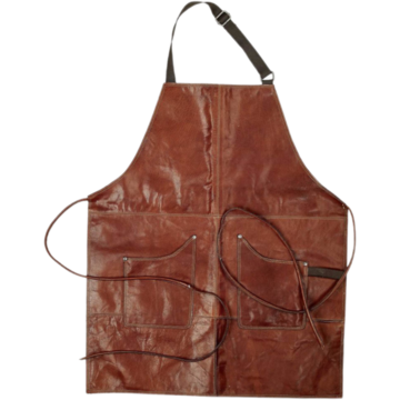 Skinnforkle 62x74cm Brun