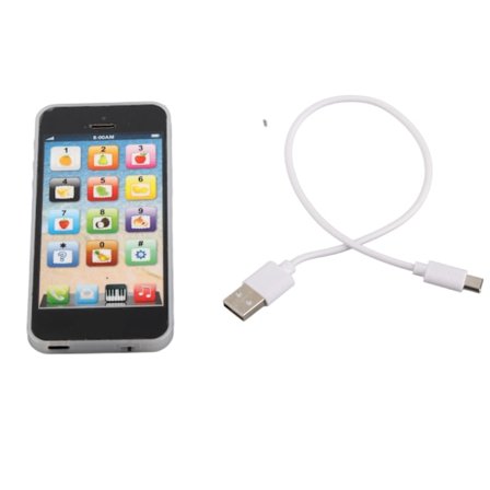 Simuleret læring engelsk legetøjstelefon med musik, lys og fortællende funktionalitet