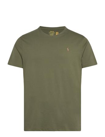 Custom Slim Fit Jersey Crewneck T-Shirt Designers T-shirts Short-sleeved Khaki Green Polo Ralph Lauren