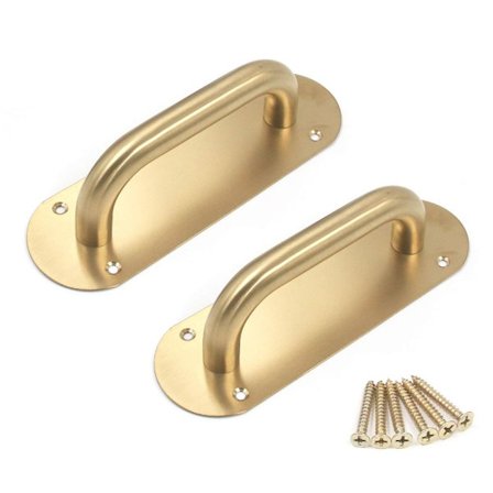 2 stk Dørhåndtak Plate Trekk Push Håndtak