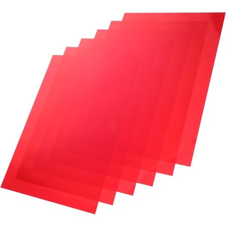 6 Pak Lys Diffuser Ark Gel Farver Film til Fotografering Video Klasseværelse Scene LED Lys