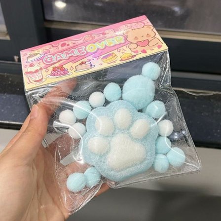 Stressiä lievittävä lelu, purkamiseen, kissan tassu