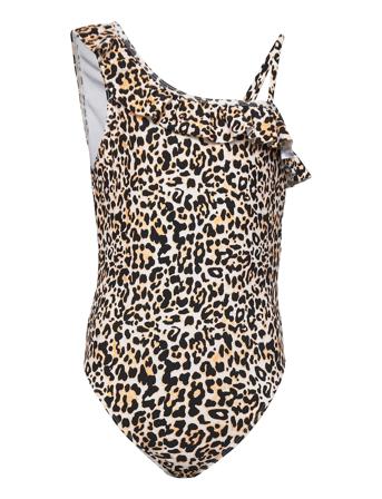 Kogclara Frill Swimsuit Badedragt Badetøj Multi/mønstret Kids Only