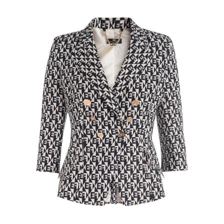 Elisabetta Franchi Jacka svart, Dam, Dam, Storlek: S