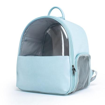 Reppu Kissan laukku Kannettava suurikapasiteettinen sterilointi kannettava kissan kantohäkki Koirat ja kissat Hengittävä lemmikkilaukku Large blue
