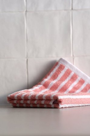 Jotex - Ręcznik Frotte 50x70 Cm Zielony/naturalna biel - DIXIE - Kup Ręczniki do rąk firmy Jotex