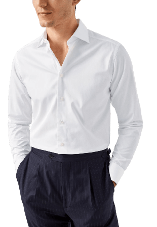 Eton Slim Fit Skjorta I Twill Skjortor Herr Vit 43