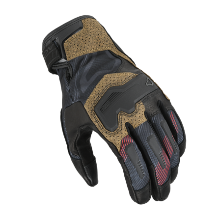 Motocyklové Rukavice Macna Haros 2.0 Černá/Červená M