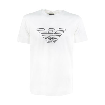 Emporio Armani, T-Shirts Biały, Mężczyzna, Rozmiar: XL