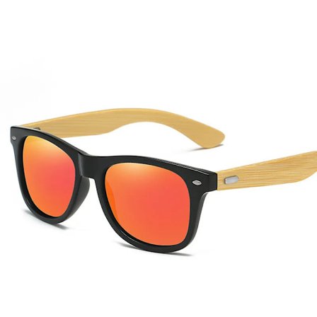 Retro Trä Solglasögon Män Bambu UV400 Solglasögon Kvinnor Märkesdesign Sportglasögon Guld Spegel Solglasögon Shades lunette oculo