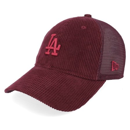 New Era - MLB Červená trucker Kšiltovka - Los Angeles Dodgers Corduroy 9TWENTY Maroon Trucker @ Hatstore