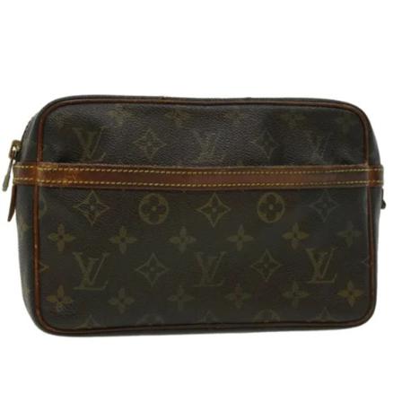 Louis Vuitton Vintage Pre-owned Canvas clutches Brun, Dame Vintage Tasker, Størrelse: ONE Size