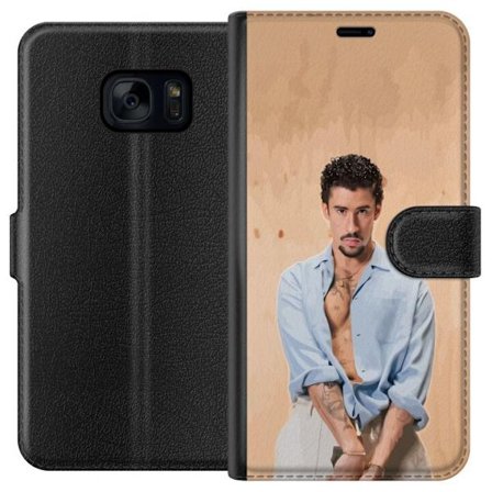 Kompatibelt Lommeboketui til Samsung Galaxy S7 Bad Bunny Super Bowl-inspirert grafikk med NFL-trofé og San Francisco-bro i sportdesign