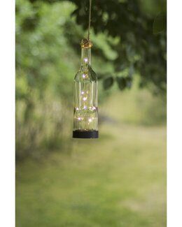 Solcellsdekoration Bottle Svart - Star Trading