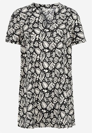 Cellbes of Sweden - Vävd tunika - svart / mönstrad - för damer - 38/40