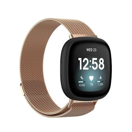 Milanese Loop Armband Fitbit Versa 3/Sense Rose Guld