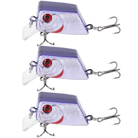 3 stk. Unik Firkantet Mini Lokkemad Kunstig Simulation Livagtig Agnfiskeri Tackle 2#