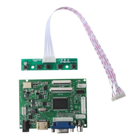 1Set HDMI-kompatibel VGA 2AV 40/50 Pins PC Controller Board Module för Raspberry PI 3 EJ101IA-01G 8 Bit IPS LCD Display