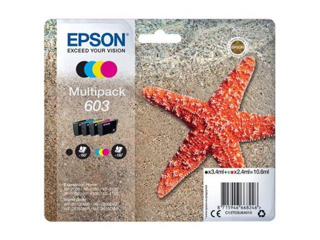 Epson 603 Multipack - 4-pack - svart, gul, cyan, magenta - original - blekkpatron
