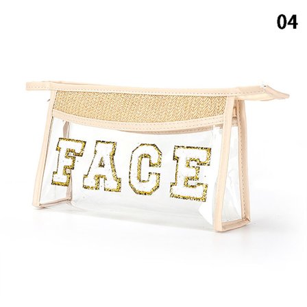 Genomskinlig PVC-necessär Patch Brevväska Vattentät PVC-väska