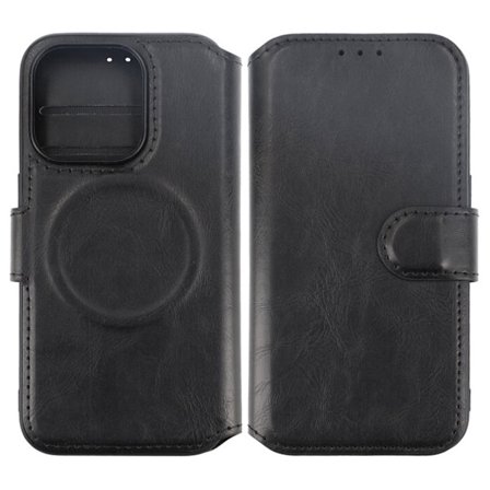 iPhone 15 Pro Plånboksfodral med Magsafe Rvelon - Svart