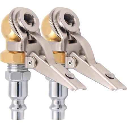 SAFELIFE 1/4" FNPT kulfotsluftchuck med klämma, lastbilsslangverktyg för bildäck, clip-on kulinflator luftchuck luftkompressortillbehör