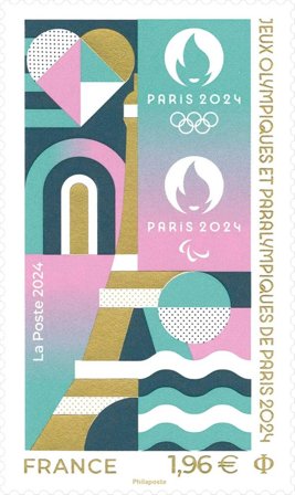Frankrig - Olympiske Lege i Paris 2024 - Postfrisk frimærke