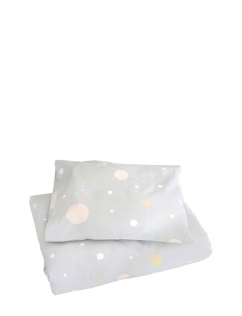 Majvillan Confetti Grey Baby Bed Set 70X80 Cm - Grey - 70X80CM