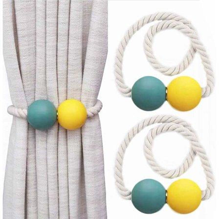 Gardinstang Magnet Gardinstang, (2 stk.) Dekorativ Magnetisk Boldreb