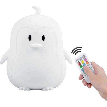 Stor Størrelse Børns Natlampe, Baby Natlampe, Sengelampe, Bordlampe, Soveværelseslampe, 9 Farver Genopladelig LED Natlampe Fjernbetjening + Touch D