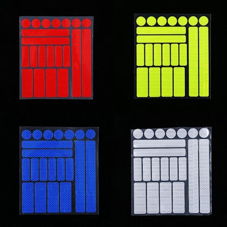 4 kpl PET-heijastintarraa Heijastava teippi Kulutusta kestävä Heijastava