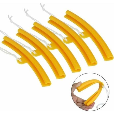 Felgbeskytter Hjulbeskytter for Motorsykkel Bil Sykkel Dekkmontering x5 Oransje Farge ODIPIE