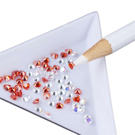 3-pak Plukkeværktøj / Rhinestone pen til negle dekorationer