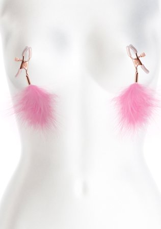 BOUND NIPPLE CLAMPS - PINK - Vuxen.se - Bröstklämmor, nipple klämmor för BDSM