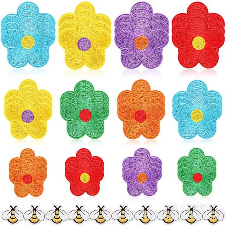 Dww-26 kappaletta kirjontamerkkiä, silitä tai ompele, kukka-auringonkukka, ompele tai silitä, merkki, brodi, appliikki, tarra V:lle