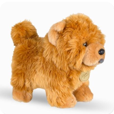 Aurora 25 cm Chow Chow Dukke Fylt Søt Dyr Valp Plysj Leketøy Søt Simulering Hund Fluffy Dukker
