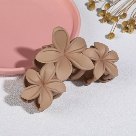 Hair Claw Hårklemmer LETT KAFFE STIL 2 STIL 2