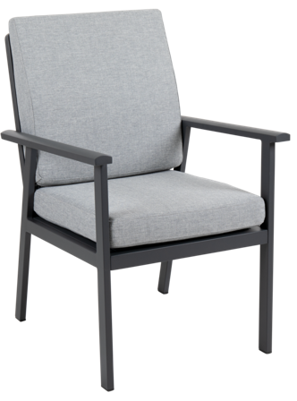 Brafab Samvaro Karmstol Antracit/Pearl Grey, Utemöbler