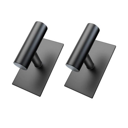 2 stk. Klæbrige Håndklædekroge – Skruefrie Badeværelseskroge til Dør eller Væg, Ingen Boring Nødvendig