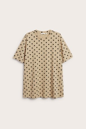 Kappahl | Lång t-shirt Beige XL | Beige