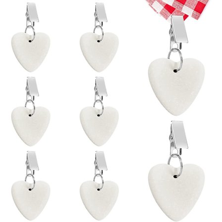 Dukvekter Henger, Marmor Dukvekter Hjerteformet Borddekkevekter Henger Dukvekter