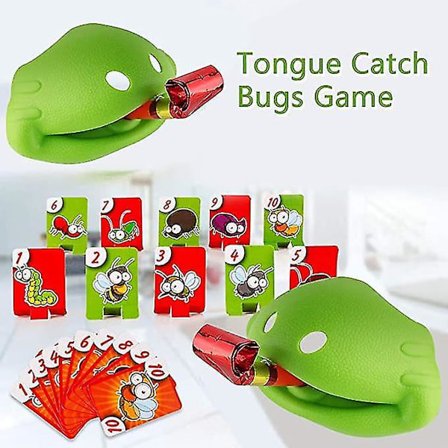 Tunge-Fang-Bugs-Spil Plastik Kameleon Firben Desktop Familie